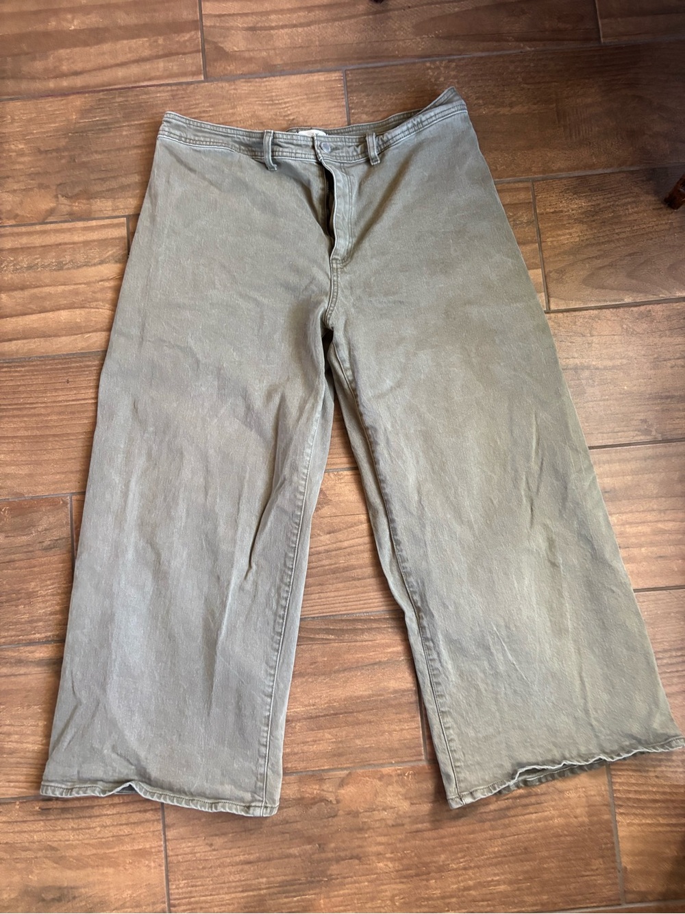 Universal Thread Sailor Wide Leg Pants Olive Green Size 17